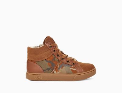 UGG Boscoe Camo Big Kids Sneakers Brown Camo - AU 841KF